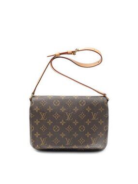 Louis Vuitton Musette Tango Brown Monogram Canvas Crossbody